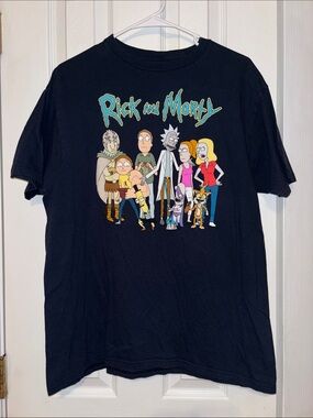Rick and Morty Men’s Navy Graphic Tee